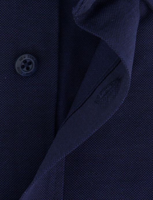 NZA overhemd donkerblauw knitted Riley 100% katoen