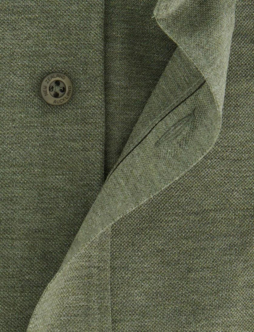 NZA overhemd knitted groen Riley button-down collar
