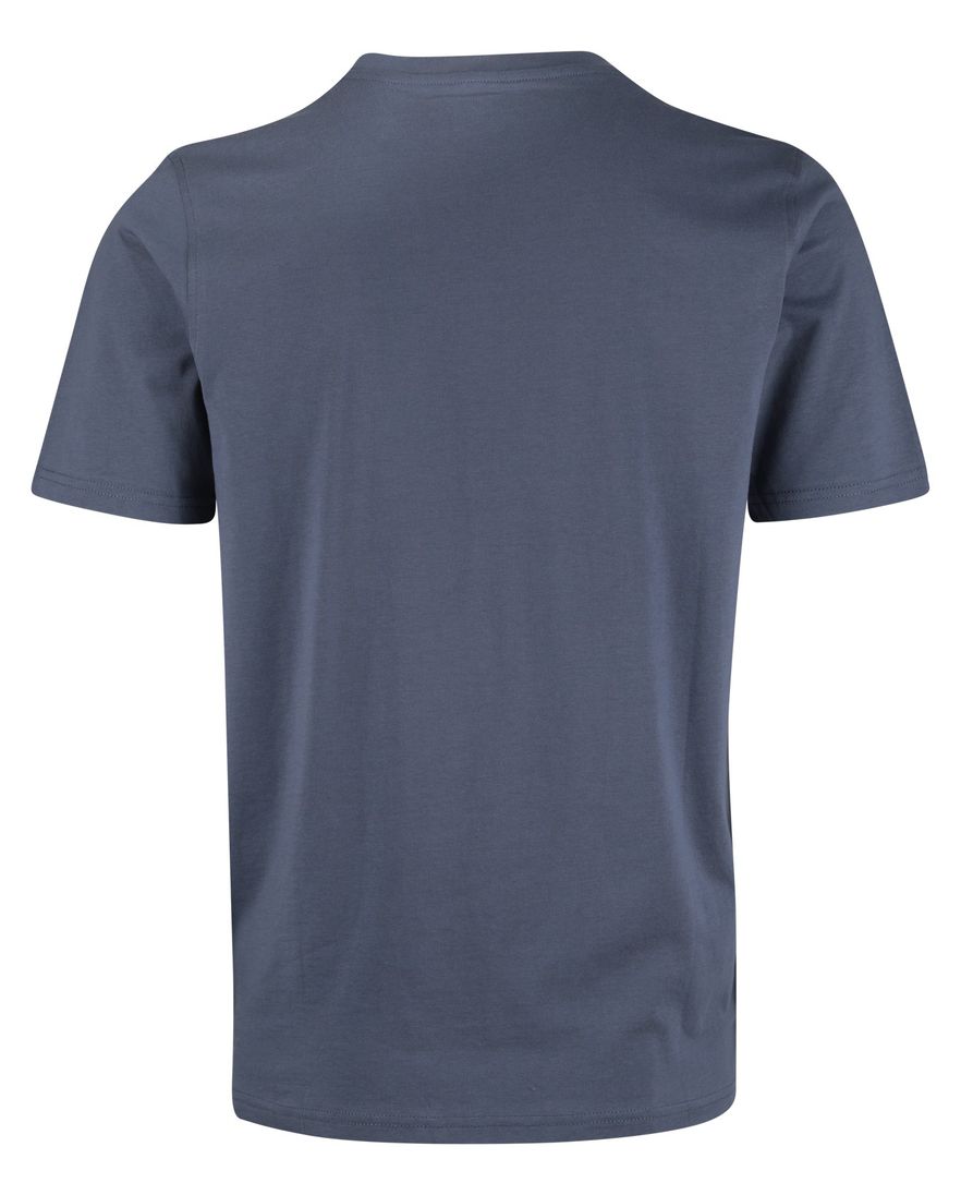 Casa Moda t-shirt effen blauw katoen normale fit