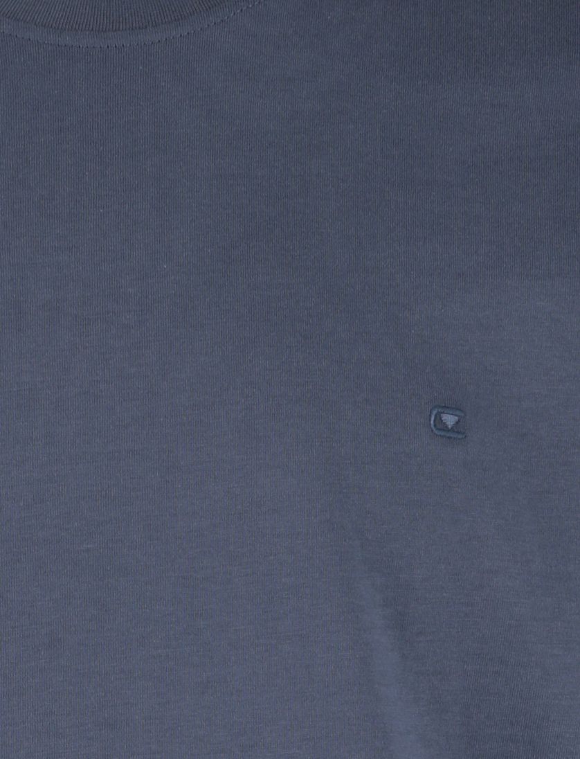 Casa Moda t-shirt blauw effen normale fit katoen