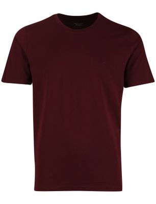 Casa Moda Casa Moda t-shirt effen rood normale fit katoen effen