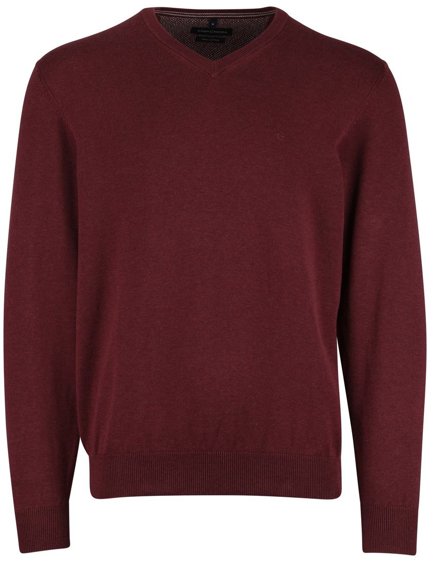 Casa Moda Pima cotton pullover rood effen