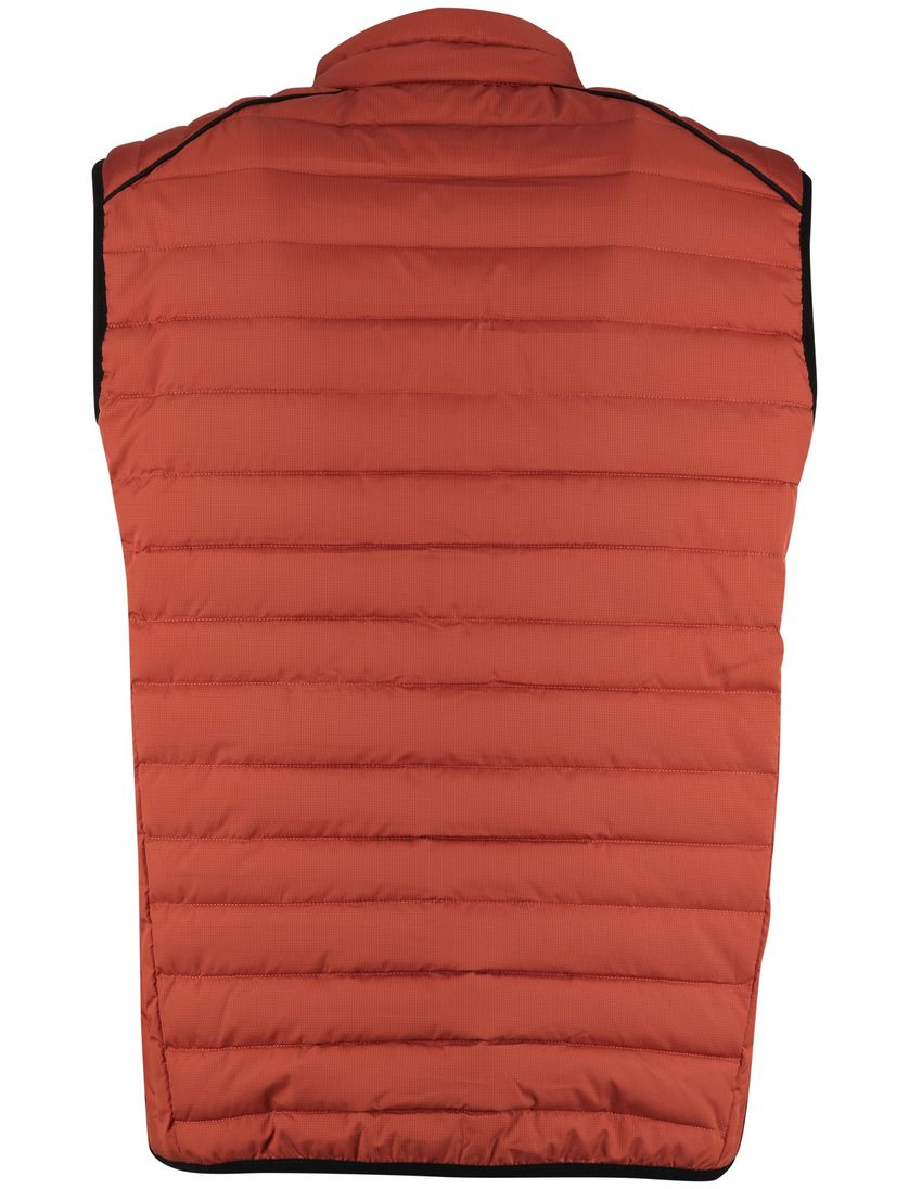 Casa Moda Bodywarmer oranje effen met borstzak