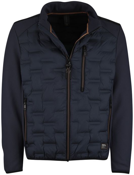 Casa Moda tussenjas hybrid donkerblauw polyester