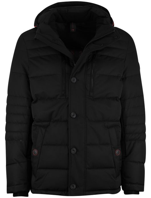 Casa Moda winterjas gewatteerd zwart polyamide