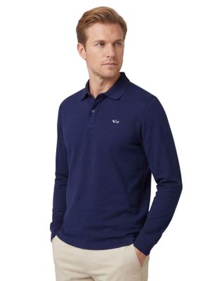 Paul & Shark Blauwe lange mouw polo Paul & Shark katoen