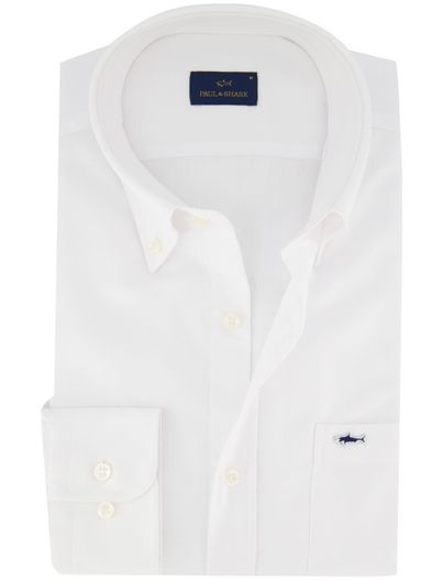 Paul & Shark Paul & Shark overhemd wit katoen