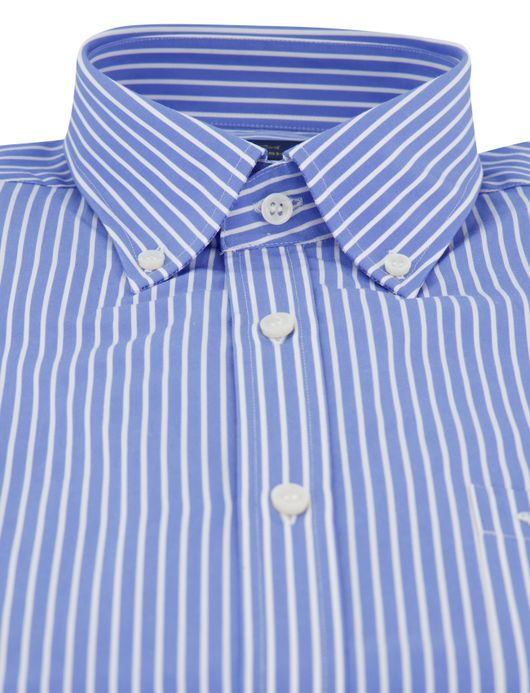 Paul & Shark overhemd blauw wit gestreept