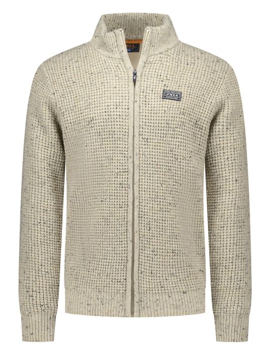 NZA vest Dominick beige gemeleerd