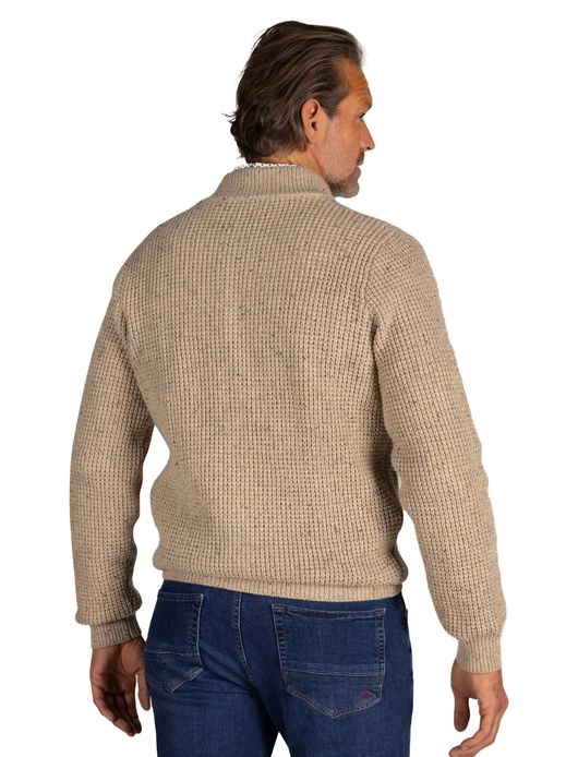 NZA vest Dominick beige gemeleerd