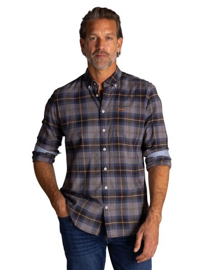 New Zealand Paars geruit N.Z.A casual overhemd katoen