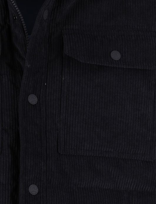NZA Winterjas donkerblauw corduroy vier zakken