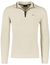New Zealand trui beige half zip polyester