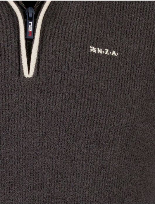 NZA half zip trui antraciet