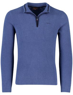 New Zealand New Zealand trui blauw half zip polyester