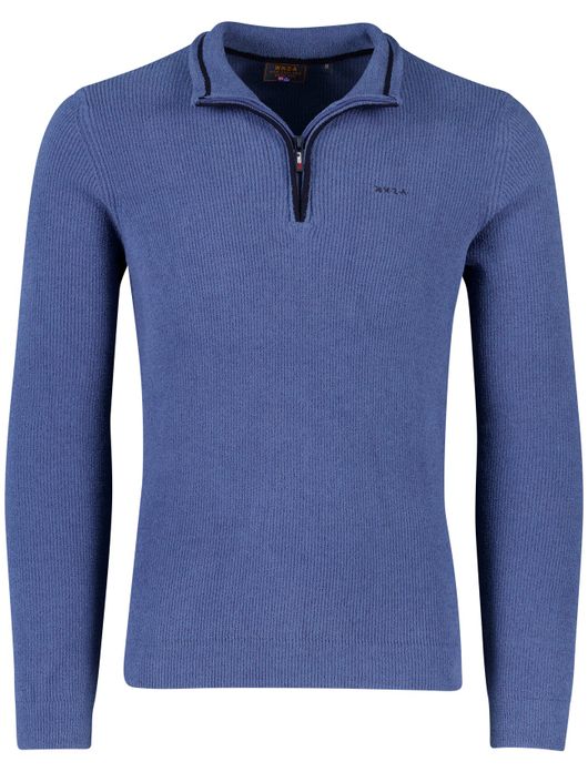 NZA half zip trui middenblauw