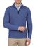 New Zealand trui blauw half zip polyester