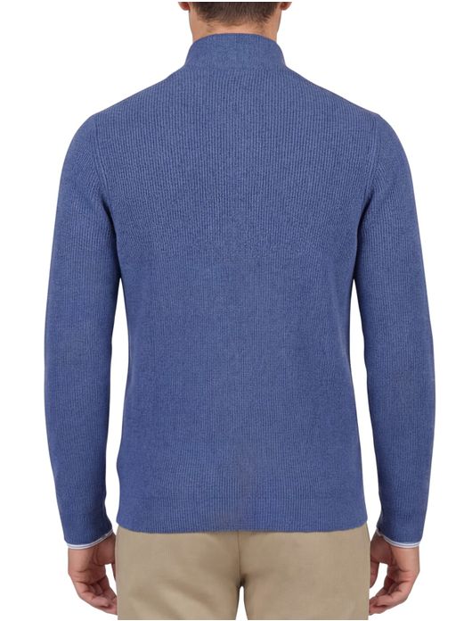 NZA half zip trui middenblauw