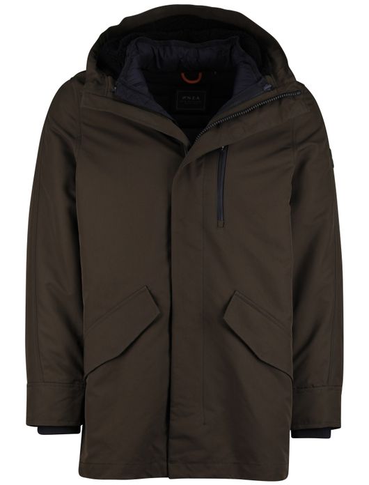 NZA winterjas groen parka met binnenjas