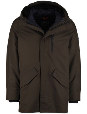 New Zealand parka jas NZA groen polyester effen