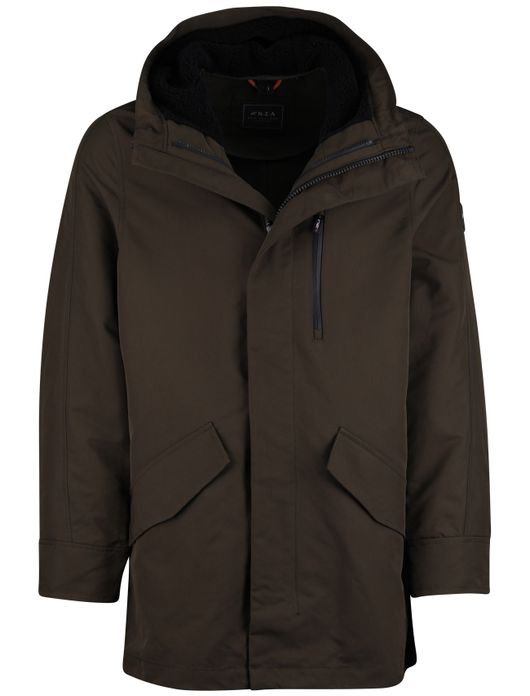 NZA winterjas groen parka met binnenjas