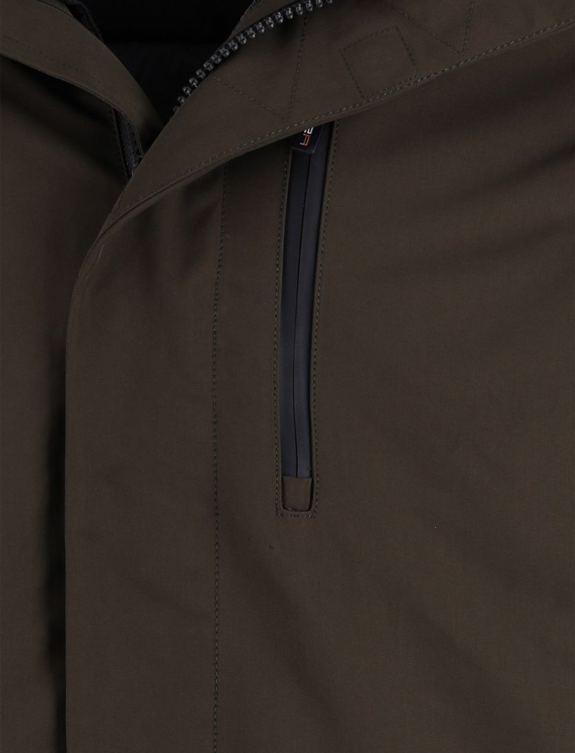 parka jas NZA groen polyester effen