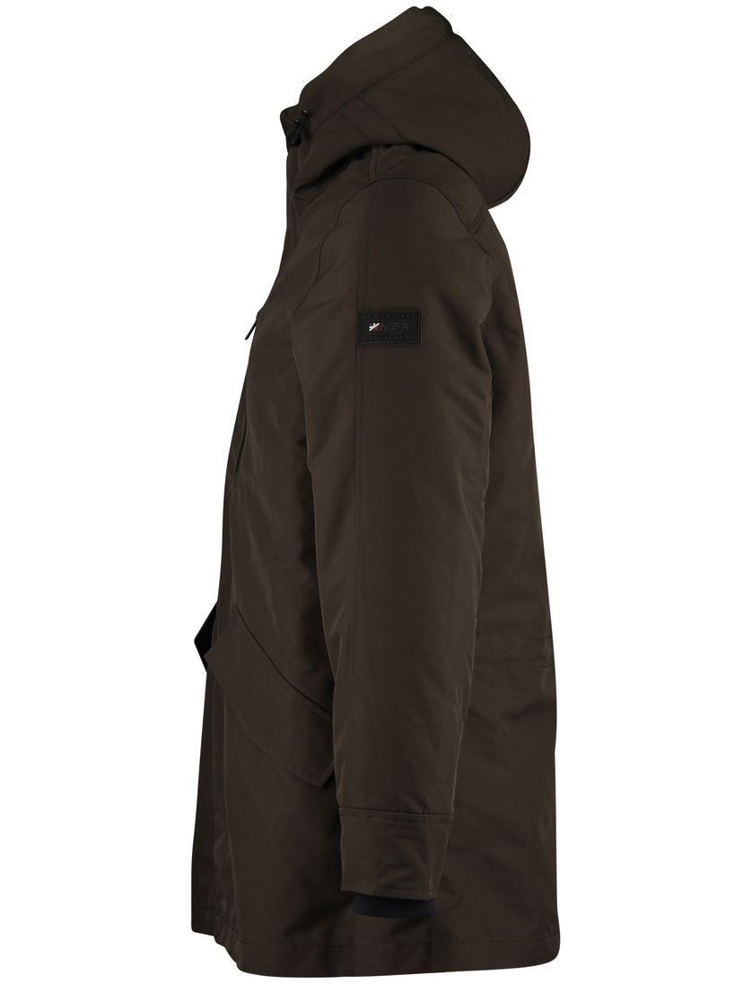 parka jas NZA groen polyester effen