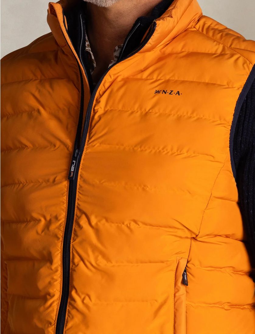 Bodywarmer effen oranje New Zealand normale fit