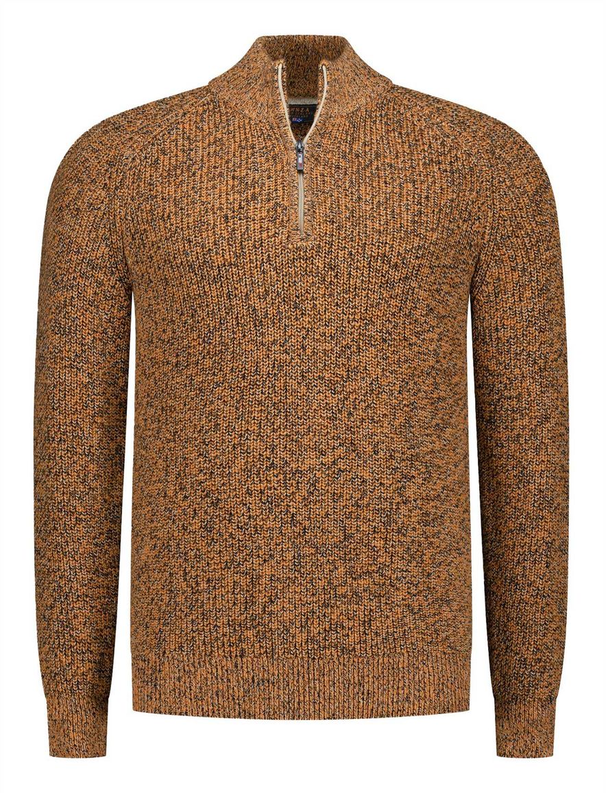 New Zealand trui oranje gemeleerd normale fit