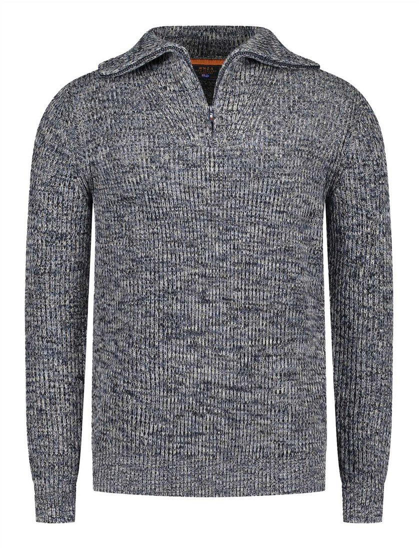 New Zealand trui navy katoen gemeleerd