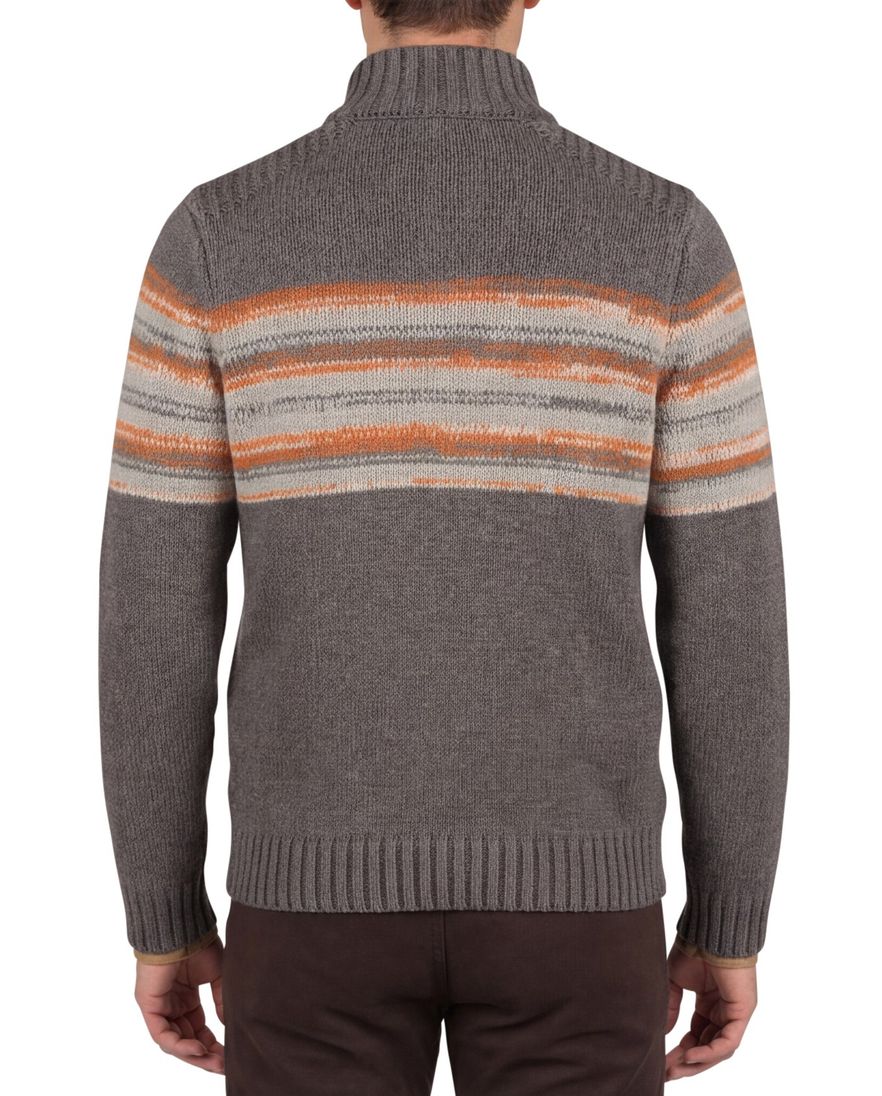 New Zealand button collar trui taupe