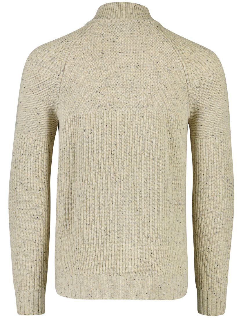 New zealand vest beige geprint wol