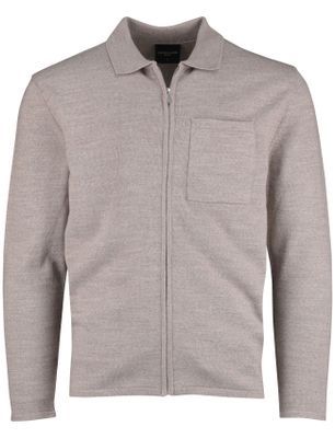 Cavallaro Cavallaro vest effen beige slim fit