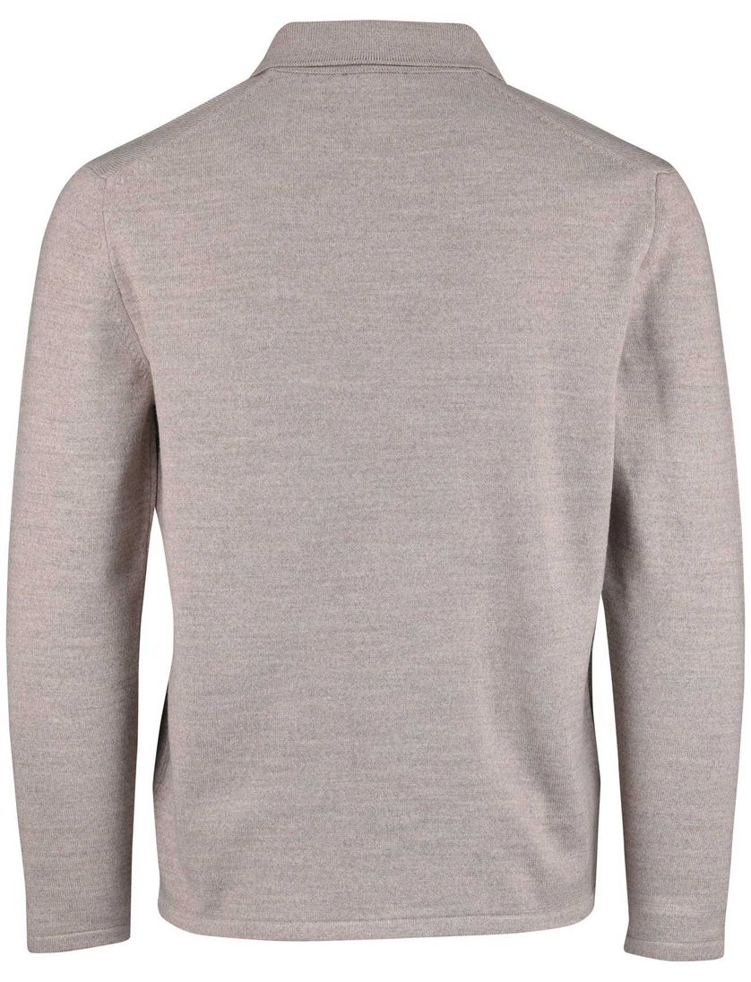 Cavallaro vest effen beige slim fit