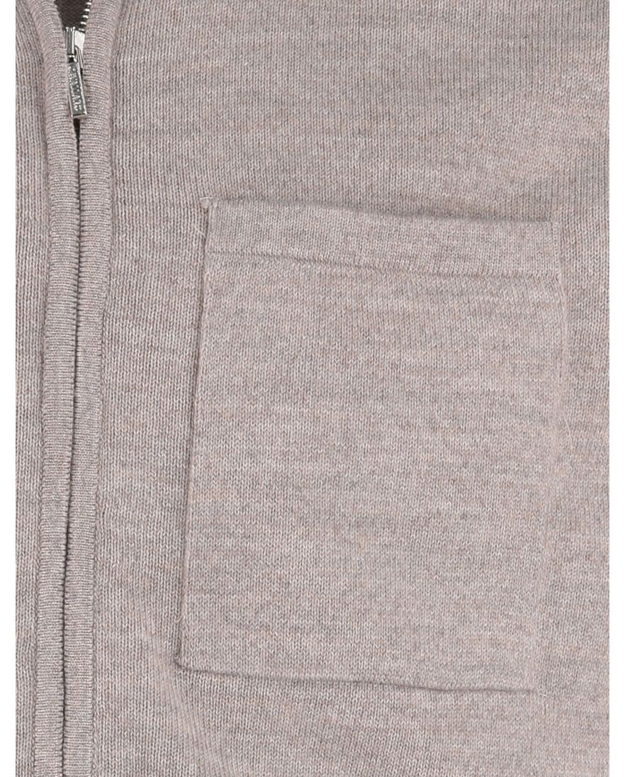 Cavallaro beige effen vest slim fit