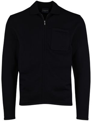 Cavallaro Cavallaro vest navy slim fit wol effen