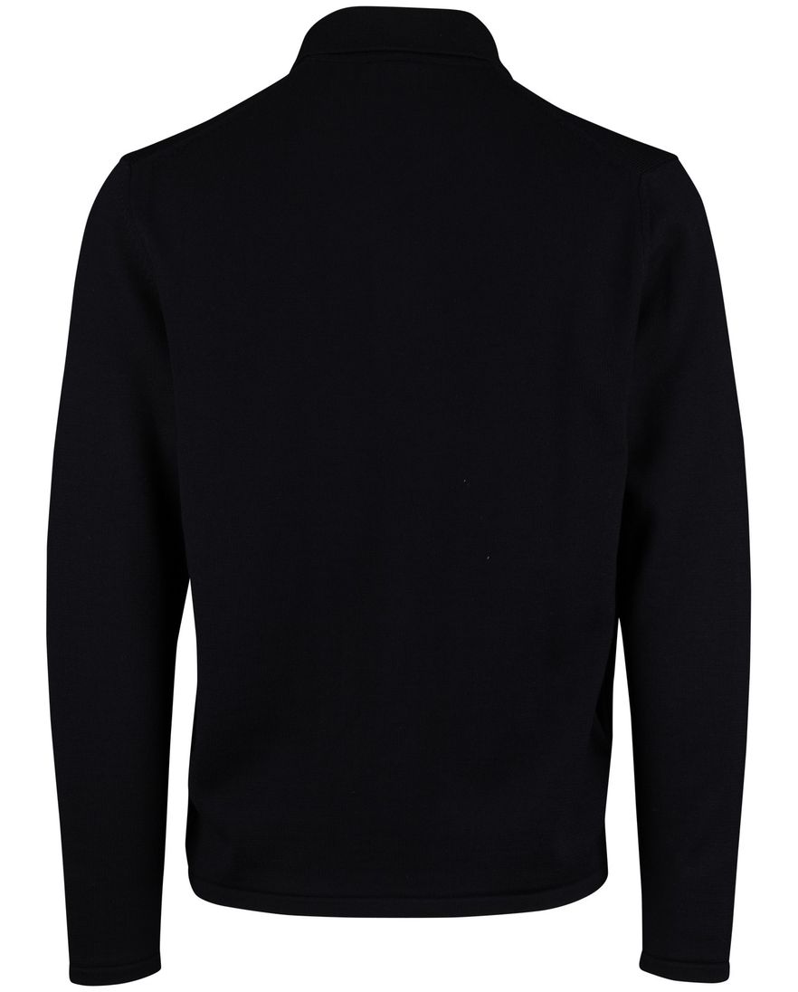 Cavallaro vest effen navy slim fit wol