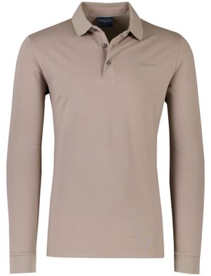 Cavallaro Bruine lange mouw polo Cavallaro Basso katoen