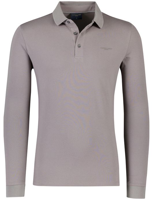 Cavallaro Basso Polo LM grijs katoen