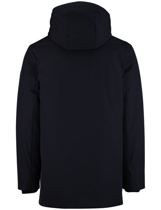 Cavallaro Tervigio parka jas navy effen capuchon waterdicht