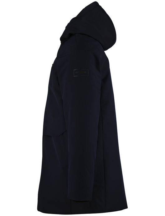 Cavallaro Tervigio parka jas navy effen capuchon waterdicht