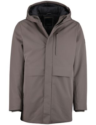 Cavallaro Parka jas Cavallaro Tervigio bruin effen capuchon waterdicht