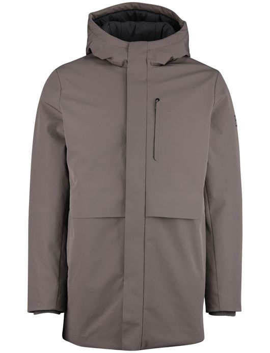 Cavallaro Tervigio parka jas bruin effen capuchon waterdicht