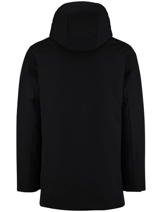 Cavallaro Tervigio parka jas zwart waterdicht effen capuchon