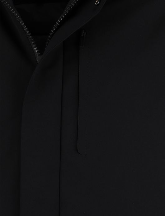 Cavallaro Tervigio parka jas zwart waterdicht effen capuchon