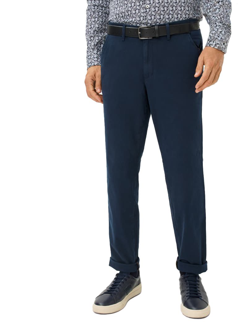 Eurex Pantalon katoen navy effen
