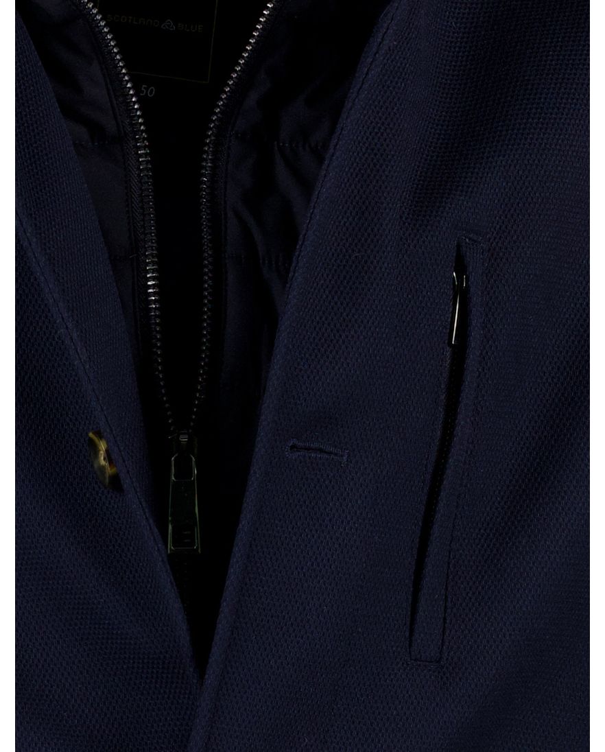 Scotland Blue winterjas mantel donkerblauw