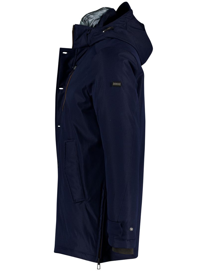 Scotland Blue winterjas gevoerd donkerblauw