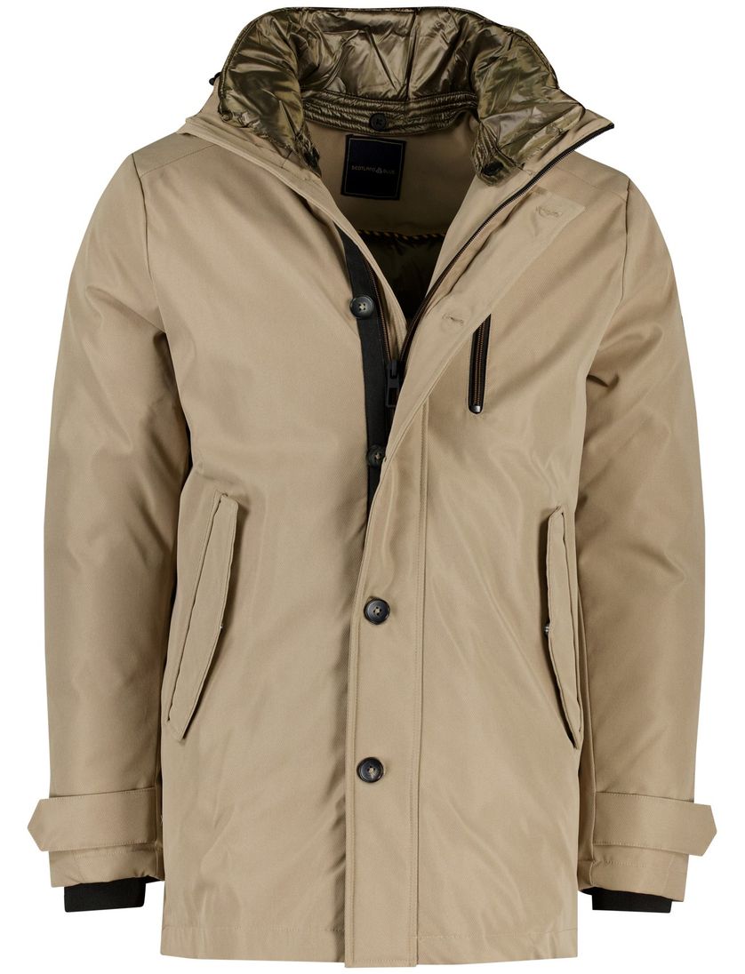 Scotland Blue winterjas parka bruin