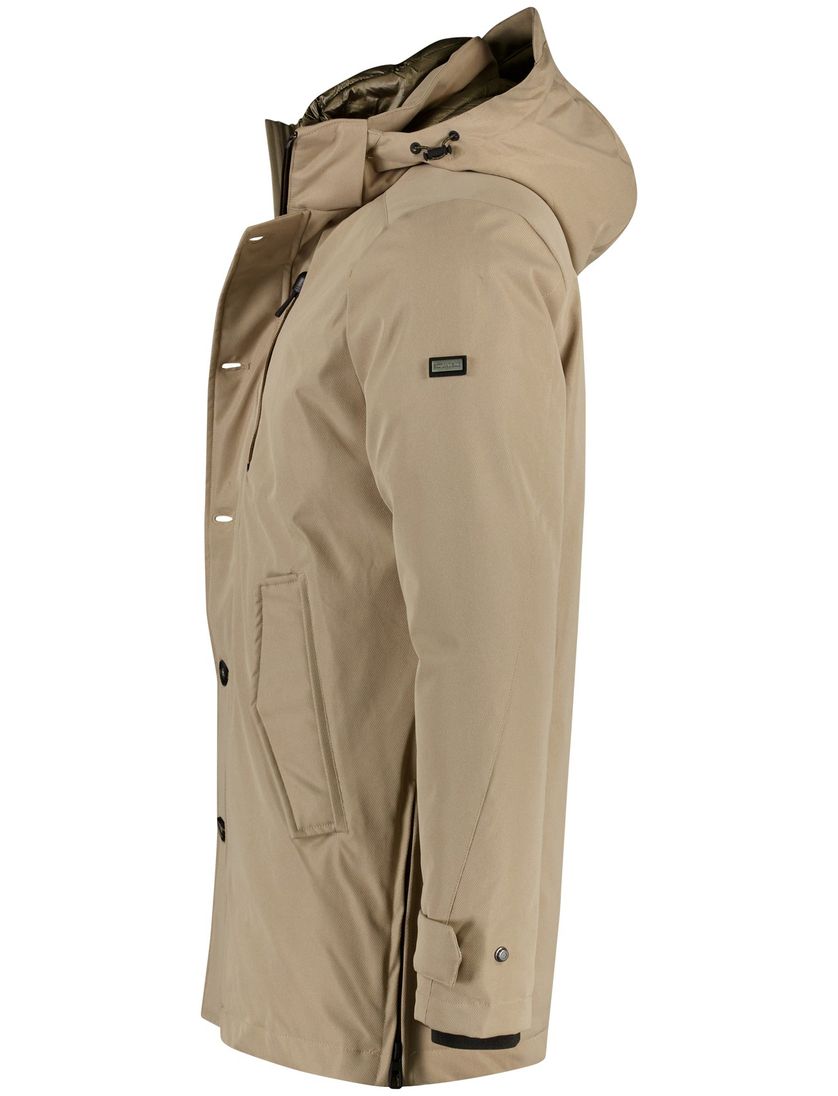 Scotland Blue winterjas parka bruin